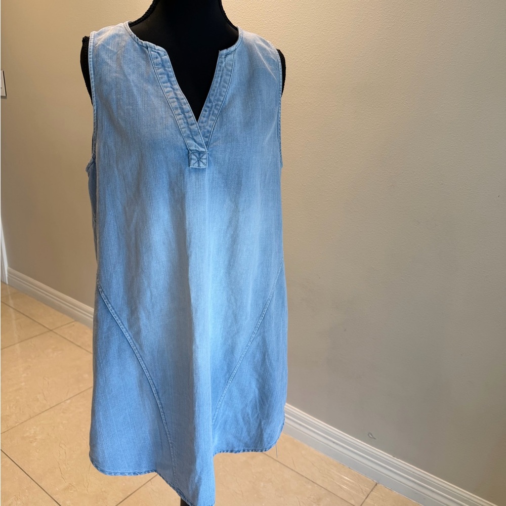 Cupshe Denim Blue Sleeveless Dress